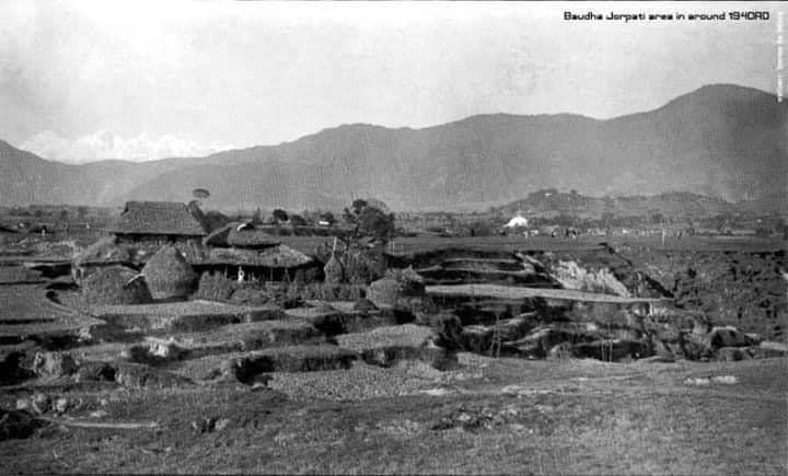 Boudhanath Jorpati Area, 1940 AD