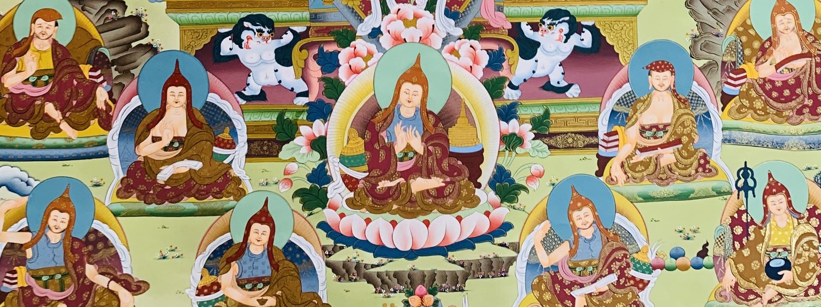 Seventeen Great Masters (Pandits) of Nalanda Monastery banner